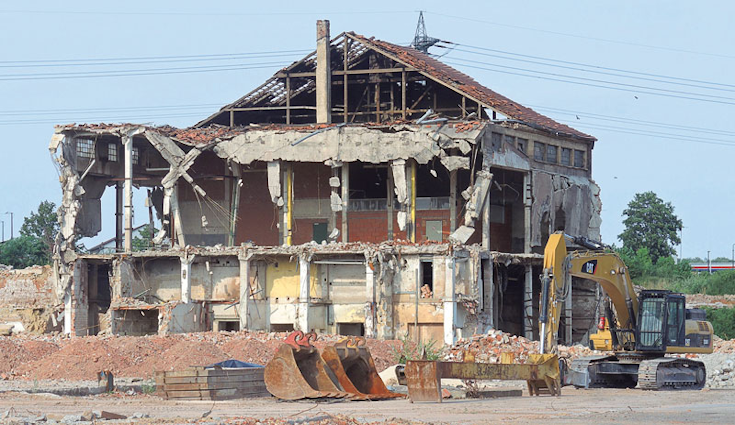demolition site in Sarasota, FL
